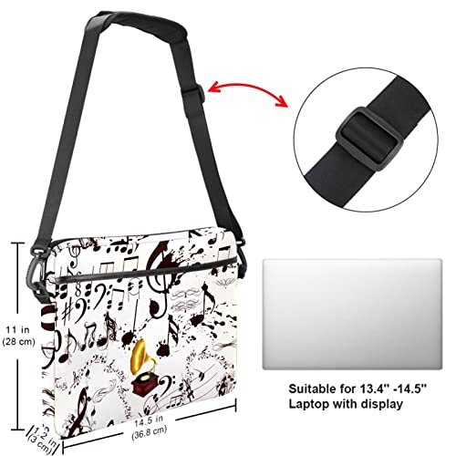 Funda tipo bandolera para laptop con diseño Multicolor-05 estampado de atardecer 5