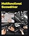HOTO Mini Electric Screwdriver 25 Magnetic S2 Bits, 170RPM Precision Screwdriver Set USB-C, 2 Torque Settings, LED Light, Small Repair Tools for Eyeglasses, Electronics