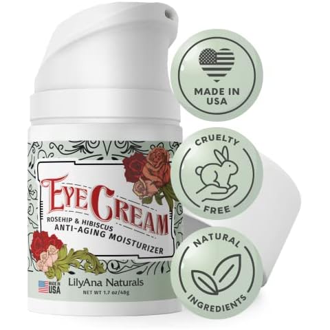 Eye Cream - Daily Moisturiser and Anti Ageing Cream Skin Care - 30ml - Money Back Guarantee - NO Parabens, Artificial Colour or Fragrance - Natural Ingredients include Vitamin C, Aloe Vera, Vitamin E, Vitamin B3 plus more Anti Ageing and Moisturising I Cover