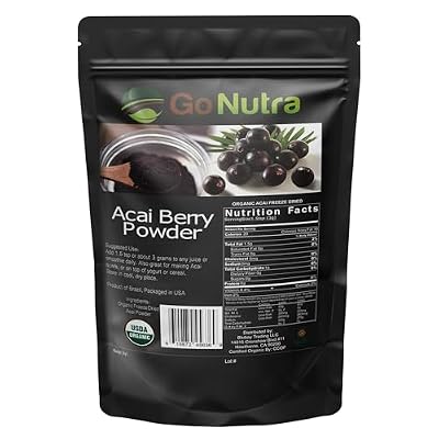 Go Nutra Acai Powder Organic | Acai Berry Freeze Maroc | Ubuy
