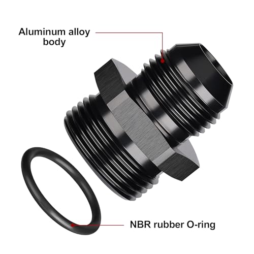 Image of EVIL ENERGY 12AN Flare to AN16 ORB Male O-Ring Fitting Adapter