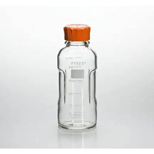 Pyrex 1399-125CN-M Slim line Media Bottle Easy Pour Corning 125ML Ca, Glass (Pack of 4)
