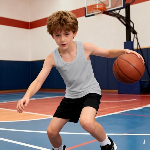 Image of Soft Undershirt Tank Top Cotton Sleeveless Shirts for Girls Or Boys