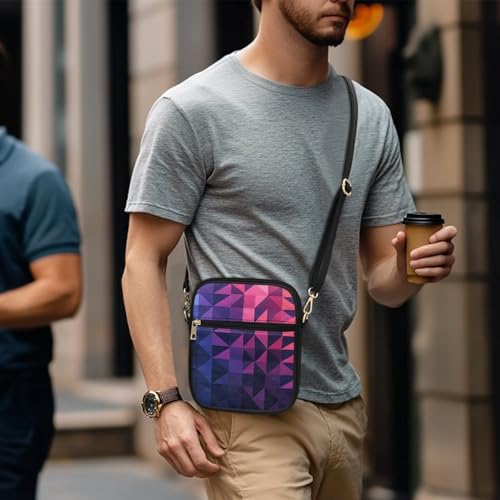 HUGS IDEA Messenger Bag for Men Small Leather Crossbody Bag Shoulder Bag for Business Office3