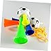 HONMEET 20PCS Plastic Trumpet Toys Three Tones Noise Makers for Football Games Cheerleading Party Favors for Boys and Girls Loud Sensory Noisemaker Toys Random Color