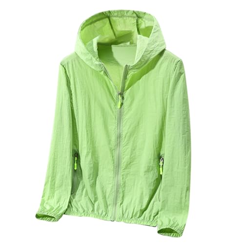 Mens Summer Jackets Plus Size Fashion Thin Sun Protection Hooded Sweatshirt Loose Comfy Pocket Sport Hoodies Coat