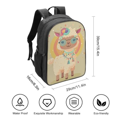 Mochila infantil 3D de alpaca para acompañar los primeros pasos escolares de tus hijos 2