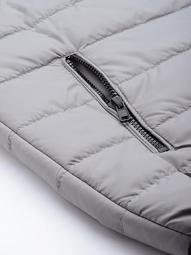 Image of The Indian Garage Co Men Slim Fit Solid Puffer Jackets