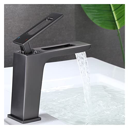 Robinet d'évier eau chaude et froide en laiton à design évidé - 3