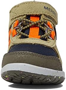 Merrell Bare Steps Ridge JR Ankle Boot - Olive/Navy/Orange Review | Image 5