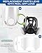 Tellegloww Lens Cover Assembly with 20 Peel off Lens Protectors &10 Pcs 6895 Inhalation Port Gasket Accessories for 6700/7800 Full Face Respirator Replacement Kit Compatible with 6000/6800/6900 Series