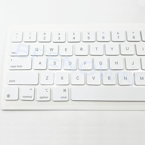 Teclas QWERTY de repuesto blancas con encaje suave para teclado Magic Keyboard de iPad Pro 4