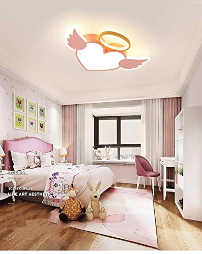 WEM - Lámpara decorativa de techo, 60 cm, creativa, diseño de ángel con ángel