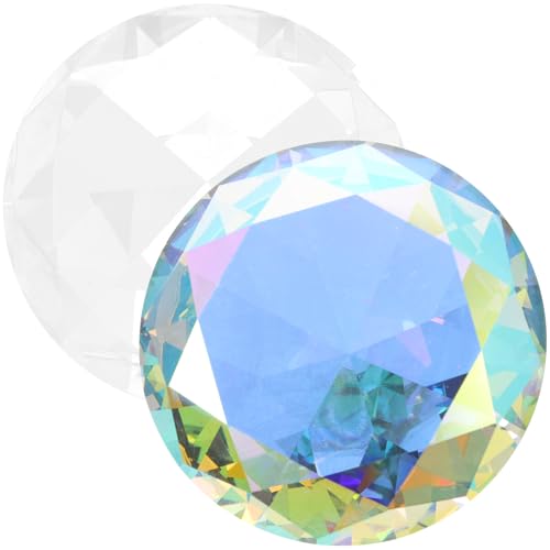 Accesorios para fotos de manicura con 2 piezas de cristal decorativo