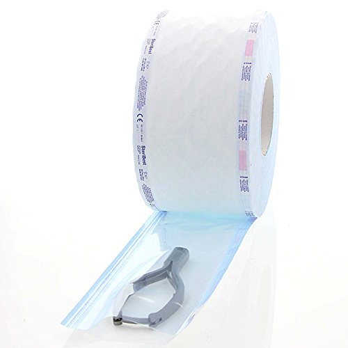 Sterilisationsrolle, Klarsichtrolle, Kosmetex Klarsichtschlauch für Autoklaven, Steri-Rolle für Sterilgut, 200 m, 25 cm