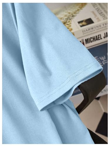 Image of RoseSeek Men's Color Block Short Sleeve Tee Shirts Casual Crewneck T Shirt Trendy Summer Tops
