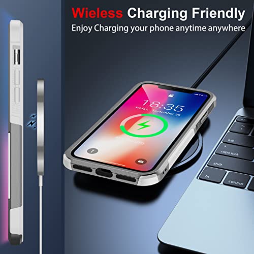 SPIDERCASE for iPhone X/XS Case,[Dual Layer][10 FT Military Grade Drop Protection] [Non-Slip] [2 pcs Tempered Glass Screen Protector] Heavy Duty Shockproof Case for iPhone X/XS 5.8-White - image 7