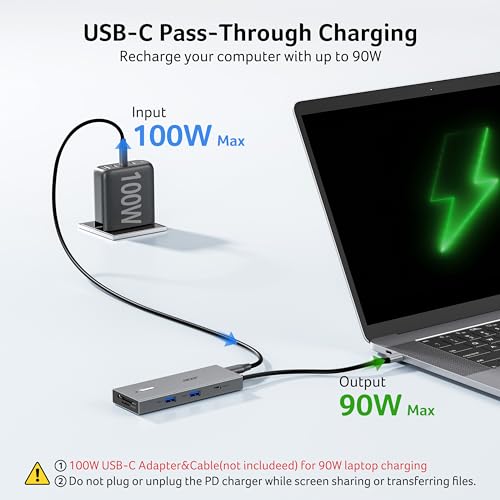 Image of Acer USB-C Docking Station Dual Monitor, 9-in-1 Laptop Dock with 2 HDMI | Laptop Docking Station with 4K@60Hz HDMI, USB A&C 3.0, SD /Micro SD, 100W PD Compatible with Acer /Dell XPS /HP /Mac (0.65FT)