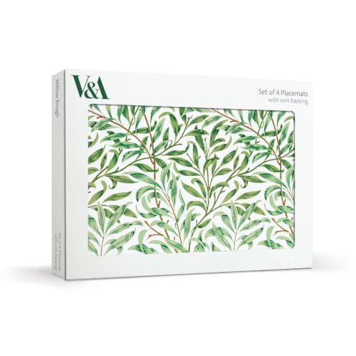 Image of V&A William Morris Willow Bough Set of 4 Cork Backed Placemats