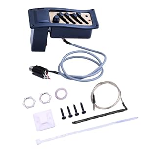 Optimize sound claritys across genres with this acoustic guitar accessory, backed by resistant components and vibrations stable alloy housing Adjust bass, treble frequencies via pre wire 2.5mm plug cable, packaged with mounting base, endpin, screws, ...