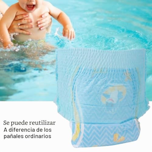 Miniatura 2 de Pañales De Baño Reutilizables Para Bebé Y Niña, Ajustable, Pañales Lavables Impermeables Y Lavables, Talla Única, Traje De Baño, Conjunto De Baño Para 0-3 Años, 3 Unidades Xxl 15 Kg Above