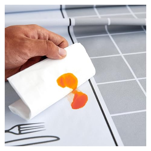 Nappe sans plis orange 120x160 cm pour repas sans repassage - 6