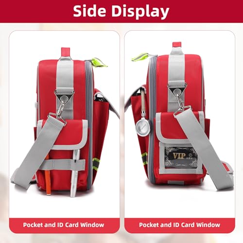 Image of First Aid Bag Empty Medical Bag First Responder Bag with Detachable Emt Bag Medical Bag for Home Nursing Student Therapist