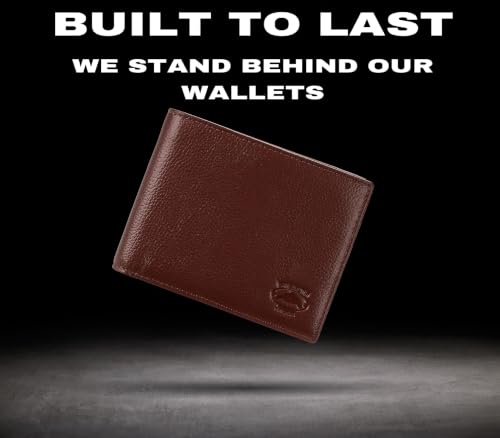Image of Stealth Mode Leather Bifold Wallet for Men With ID Window and RFID Blocking