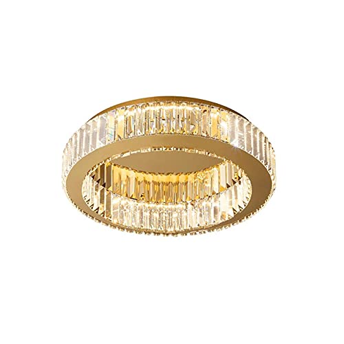 Plafonnier LED en cristal haut de gamme luminaire minimaliste salon