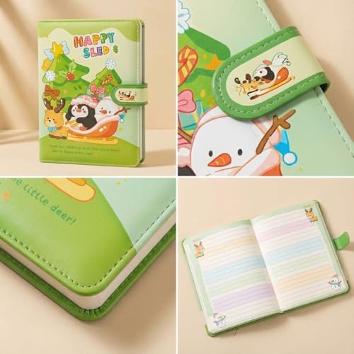 Image of FunBlast Diary for Girls - Christmas Kawaii Diary for Kids, Journal Diaries for Girls, Notepad for Students Stationary Items, Birthday Gifts (98 Sheets) (Green)