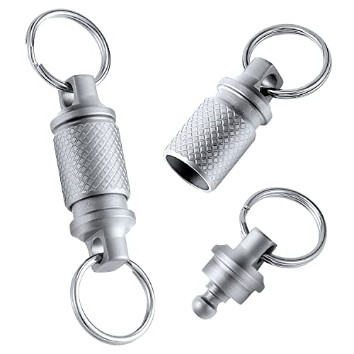 Porte-clés pivotant heavy duty SAVITA en titane, le cadeau utile pour homme