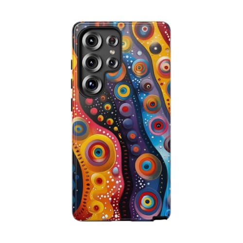 Coque brillante Galaxy S25 Ultra motif circulaire abstrait anti-rayures et antichoc