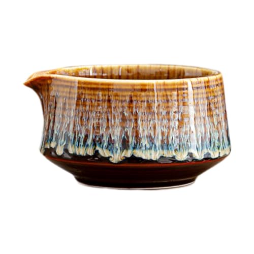 陶器製抹茶茶碗 伝統的な磁器製茶碗 茶室・キッチン用, 金, 13.2x7.3 cm