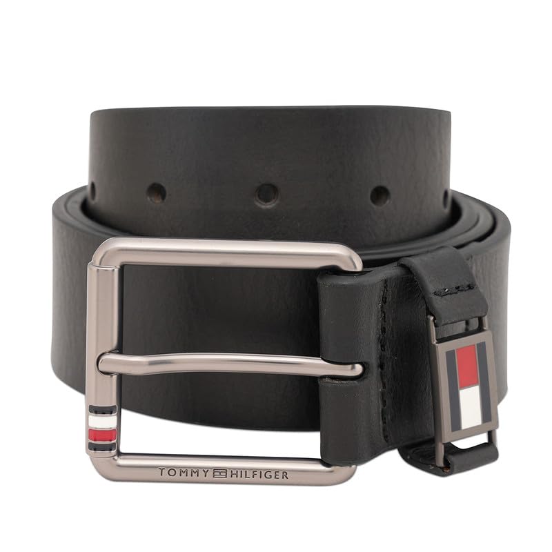 Men's Leather Belt Glace | Iconic Rwb Detail With Matte Gunmetal Finish Buckle | Leather Belt For Any Occasion | Size - S (80Cm)-image-1