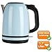 Produktbild Retro Wasserkocher aus rostfreiem Edelstahl, 1,7Liter Fassungsvermögen, 2200Watt, pastell-blau
