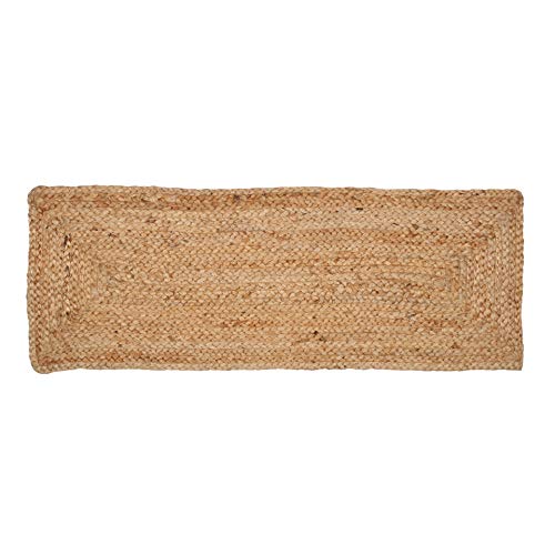 Light & Pro Reversible Jute Braided Table Runner, Farmhouse Jute Burlap Table Runner, Natural Jute Braided Table Runner, Organic Eco-Friendly Rustic Vintage Dining Table Runner- 13X36 Inch - Natural #TOP4