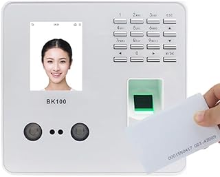 Timer Clocks BK100 TCP/IP Biometric Fingerprint Face Recognition Employee Time Attendance Machine With Keyboard Time Clock Recorder (Color : BK100-ID, Size : 1)