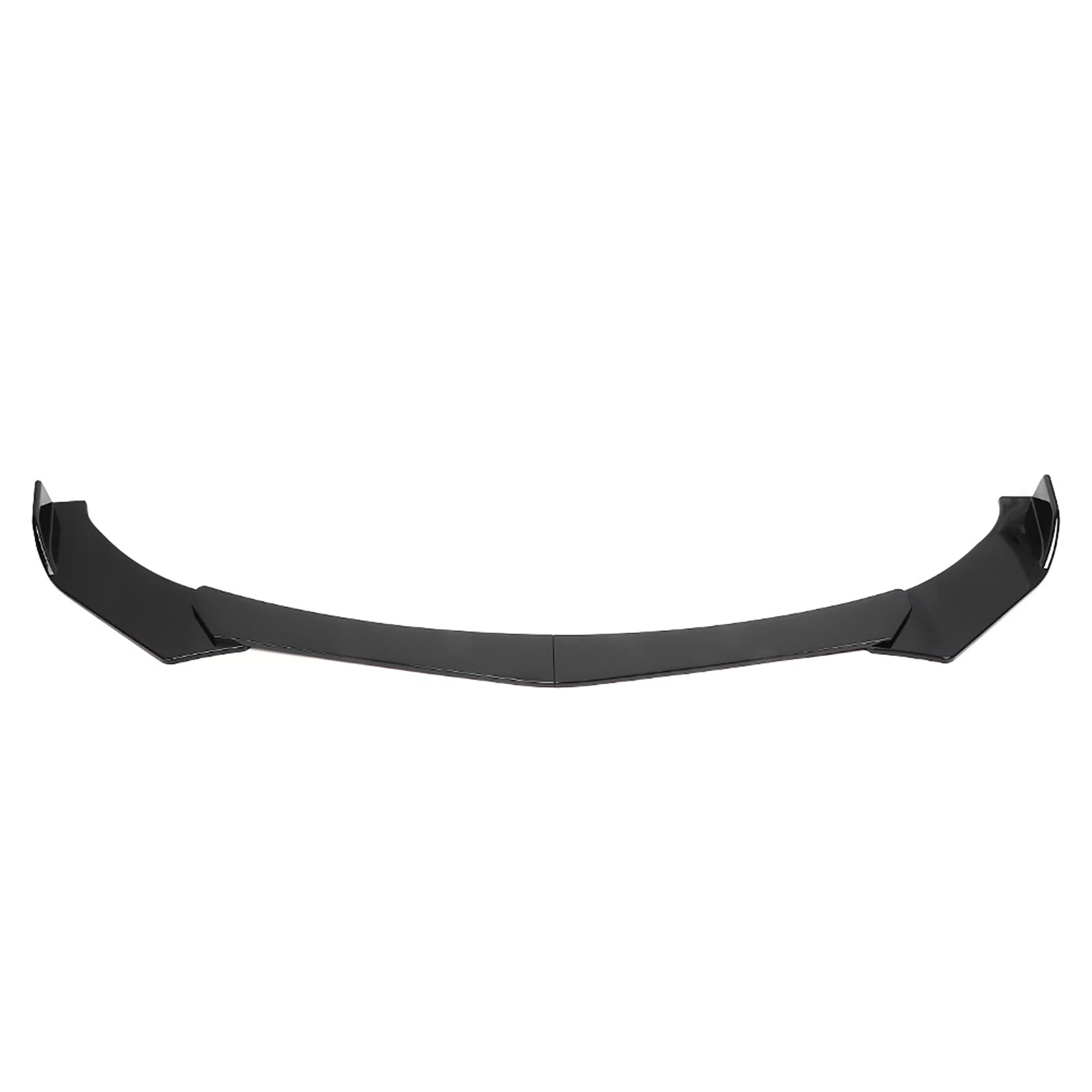 Labio Delantero Universal para Coche, Splitter de Parachoques Negro Brillante de 3 Piezas en ABS, para Deportivos y Uso Diario, Mejora la Estética y Aerodinámica