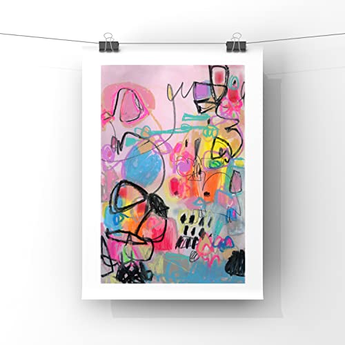 Abstract Art Print from Original, Colourful, Abstract Art by Keena. A4