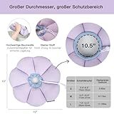 THKOFPET Halskrause Katze, Einstellbarer Katzenhalskrause, Weiche Blumen Katzenhalskrause Kragen Cone, für Katzen und kleine Hunde nach Operationen und Verletzungen (violett, M)