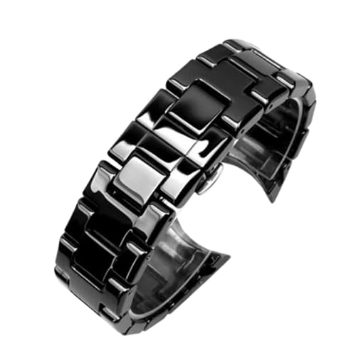 Bracelet de montre en céramique noir 22mm compatible AR1440