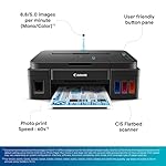 Canon PIXMA MegaTank G3000 All in One WiFi Inktank Colour Printer with 2 Additional Black Ink Bottles for Home and Office - MSDeals