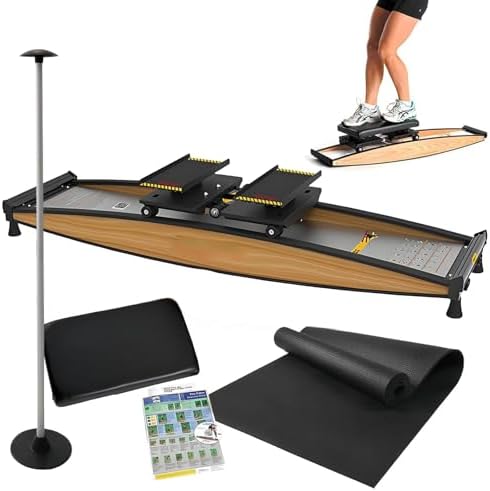 Ski - Máquina de esquí para Fitness, Máquina Ski Erg con Postes y...