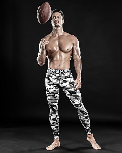 Image of DRSKIN Men's Compression Pants (5 /4 /3 Pack) Quick Dry Tights Leggings Sports Baselayer Running Gym Workout