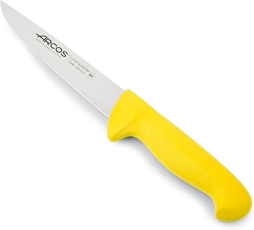 Arcos Cuchillo de carnicero de acero inoxidable nitrum de 6 pulgadas y hoja de 7.874 in. Cuchillo de cocina profesional para cortar carne, pescado y