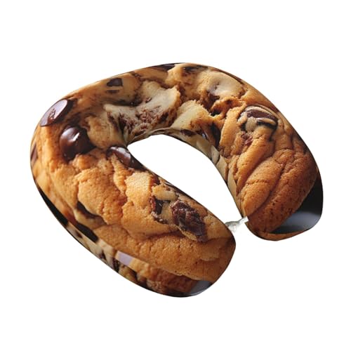 Almohada viscoelástica en forma de U negro tamaño único miniatura 2