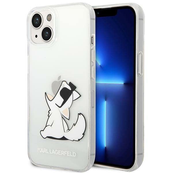 Karl Lagerfeld KLHCP14MCFNRC Coque Rigide pour iPhone 14 Plus 6,7" Transparent Choupette Fun