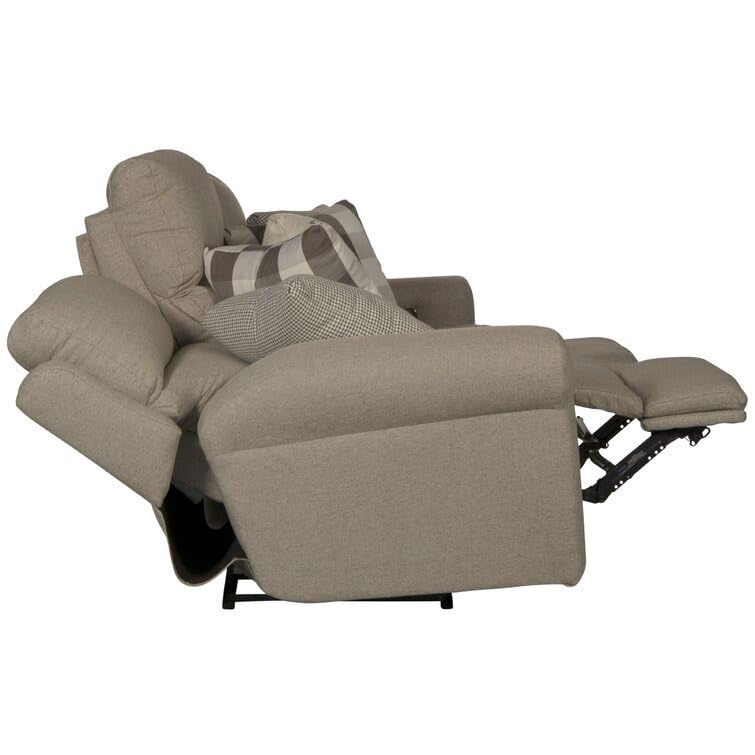 Image of Torque - Avalon 3 Seater Fabric Manual Recliner | Recliner Sofa /Chair for Living Room, Bedroom, Office (Beige) | 1 Year Warranty