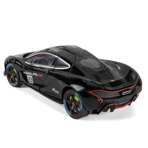 Image of PLUSPOINT Die cast Metal McLaren P1 GTR 1:24 Toy Car Collectible,Vehicle Doors openable with Lights and Sounds,Pull Back Decoration Model Car Toy for Adults Kids Birthday Gifts