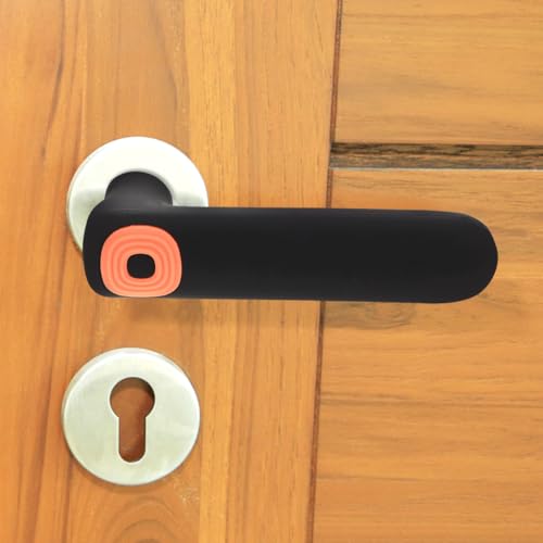 Image of COHEALI Door Handle Protective Cover for Baby Proofing Silicone Anti-Collision Sleeve for Interior Door Handle Soft Door Knobs Protector to Prevent Injuries and Wall Damage 5.51X1.96X1.33 Inch